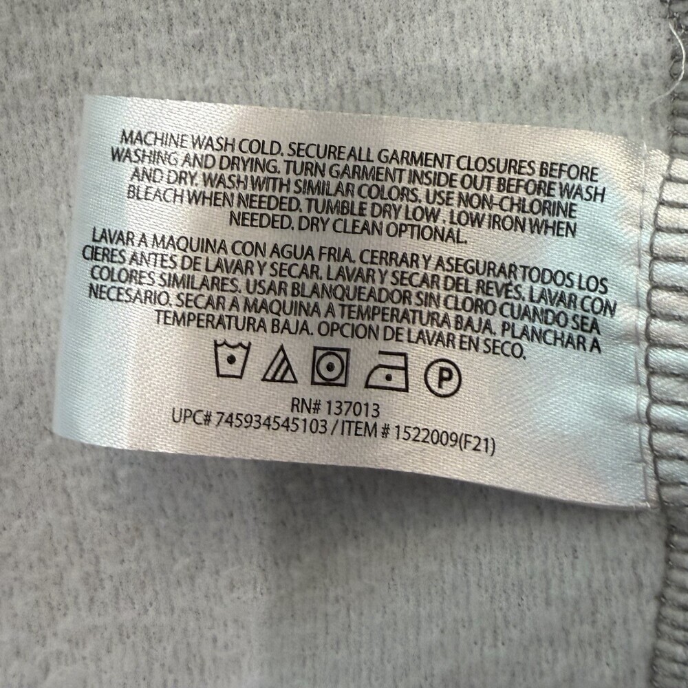 Mens Orvis Bonded Mesh Full Zip Jacket - Light Gray & Blue - Sz. M Pockets - Picture 12 of 13